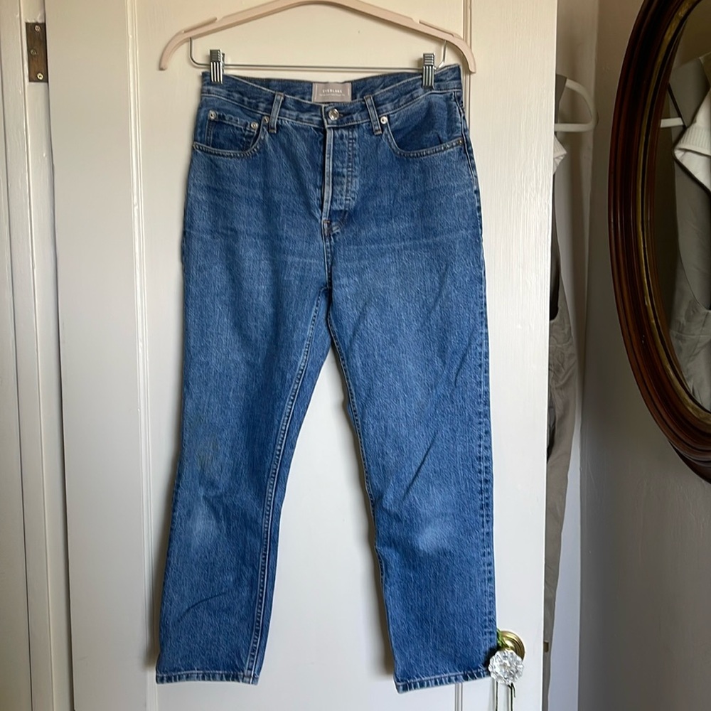 Everlane High Rise Cheeky Straight Leg Jeans